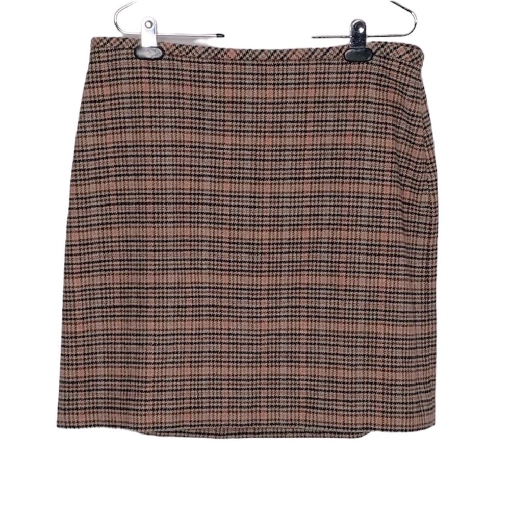 Talbots Petite Houndstooth Pencil Straight Skirt